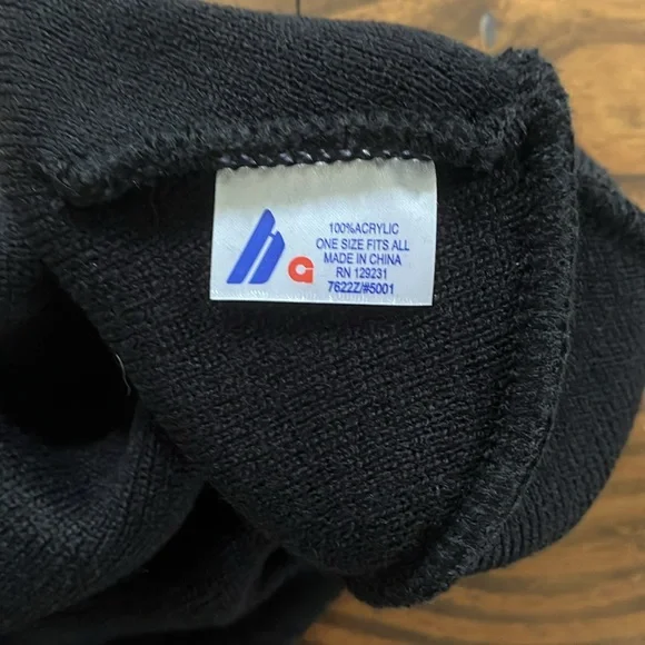 Monaco Rooster Cocktails Black Beanie OSFA - Picture 4 of 4